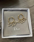 Boucle d’oreille lettres DIOR