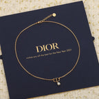 Collier double D perles DIOR