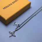 Collier étoile pendentif LV