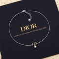 Collier double D perles DIOR