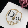 Bracelet double D avec perles DIOR